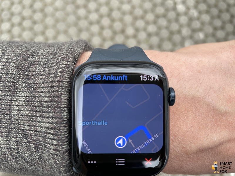 Вы можете увидеть функцию навигации на часах Apple Watch 7.
